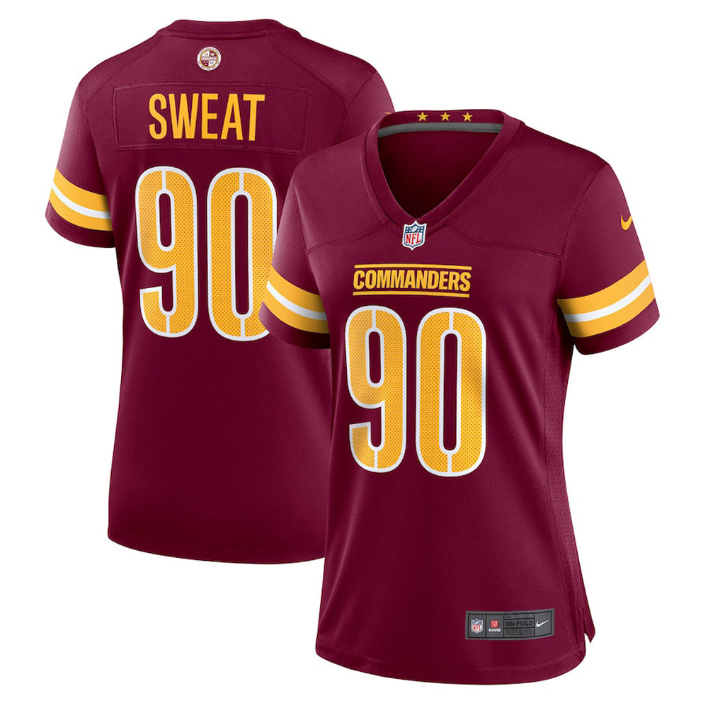 Women s Washington Commanders Montez Sweat Game Jersey   Burgundy
