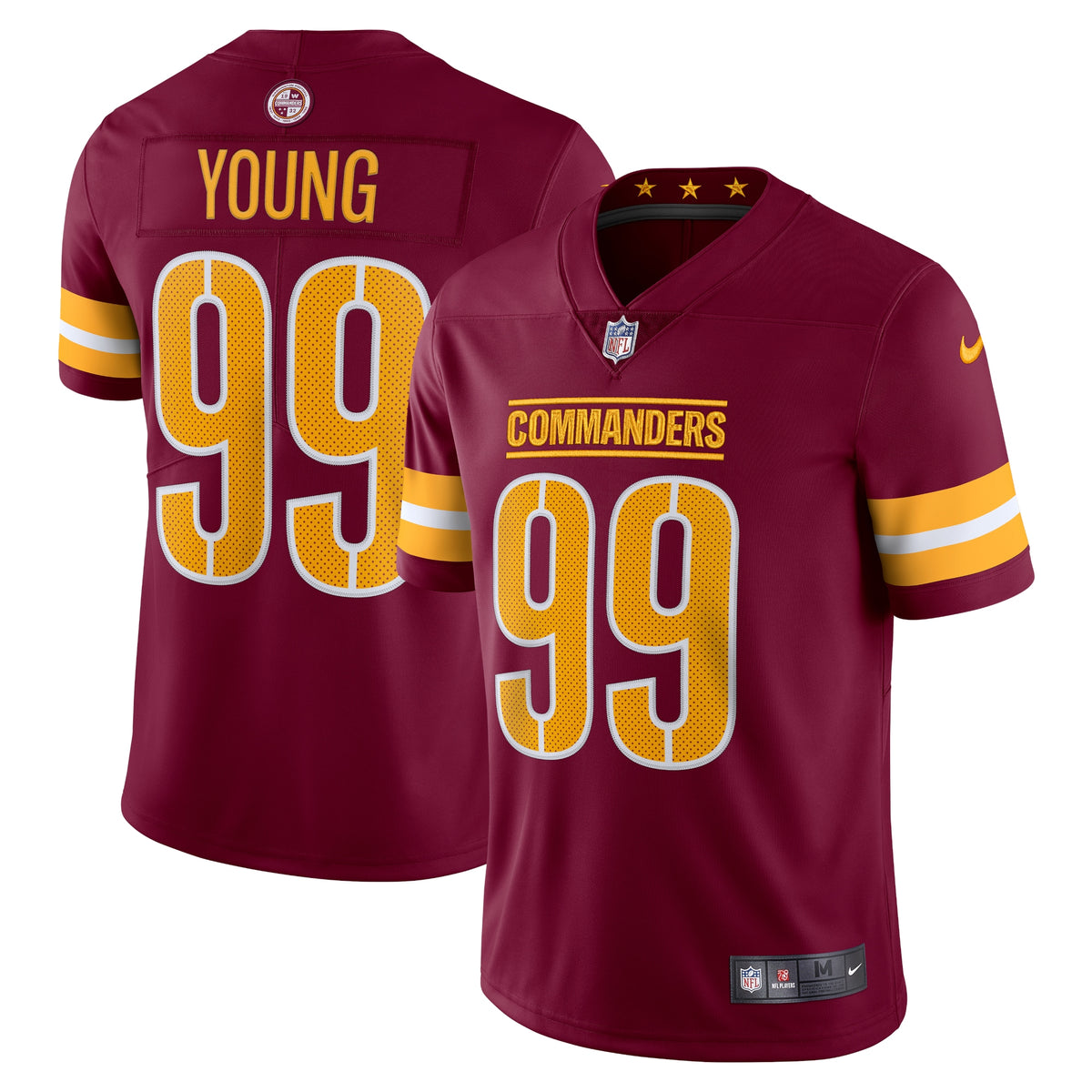 Chase Young Washington Commanders Nike Vapor Limited Jersey   Burgundy