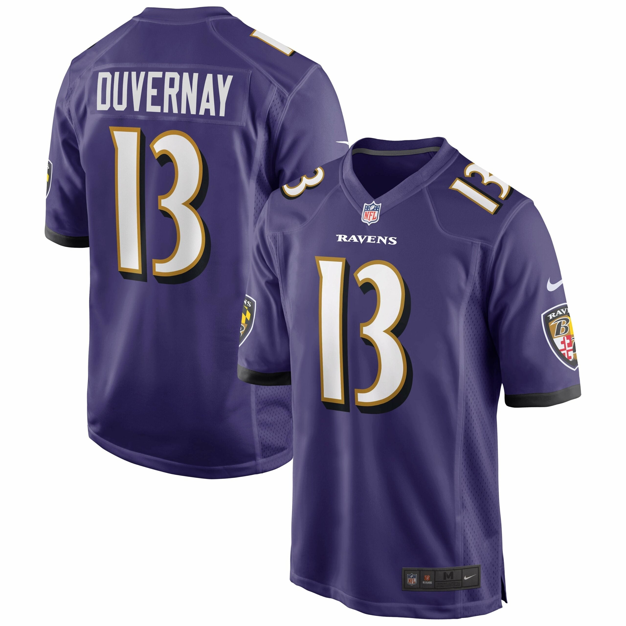 Men s Nike Devin Duvernay Purple Baltimore Ravens Game Jersey