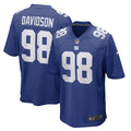 Men s Nike D.J. Davidson Royal New York Giants Game Player Jersey