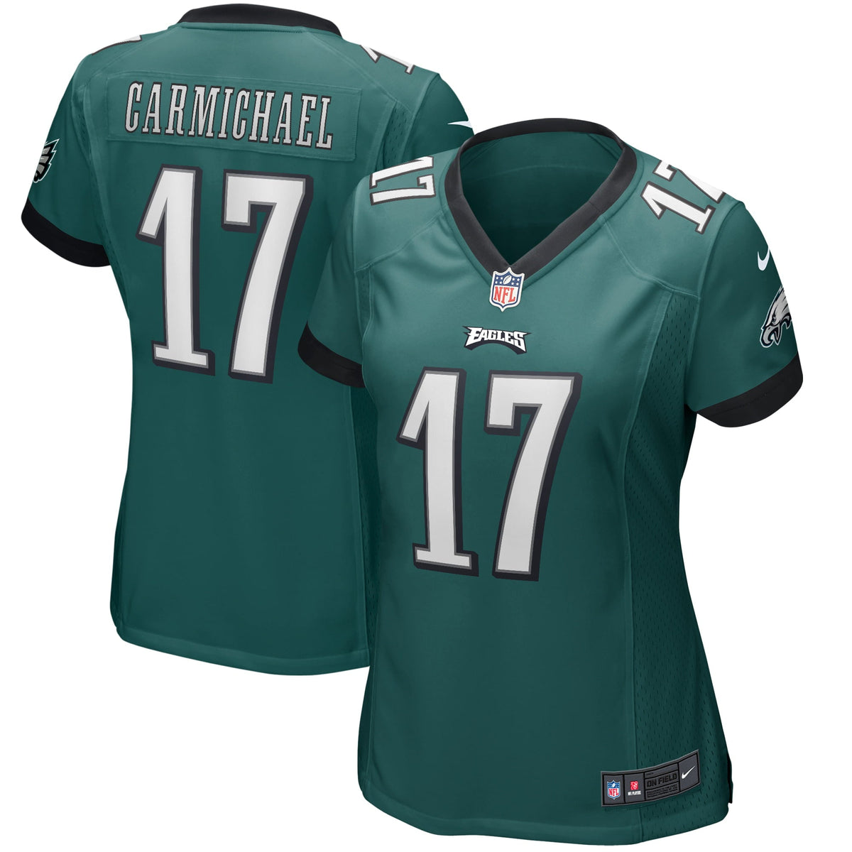 Women s Nike Harold Carmichael Midnight Green Philadelphia Eagles Game Retired Player Jersey