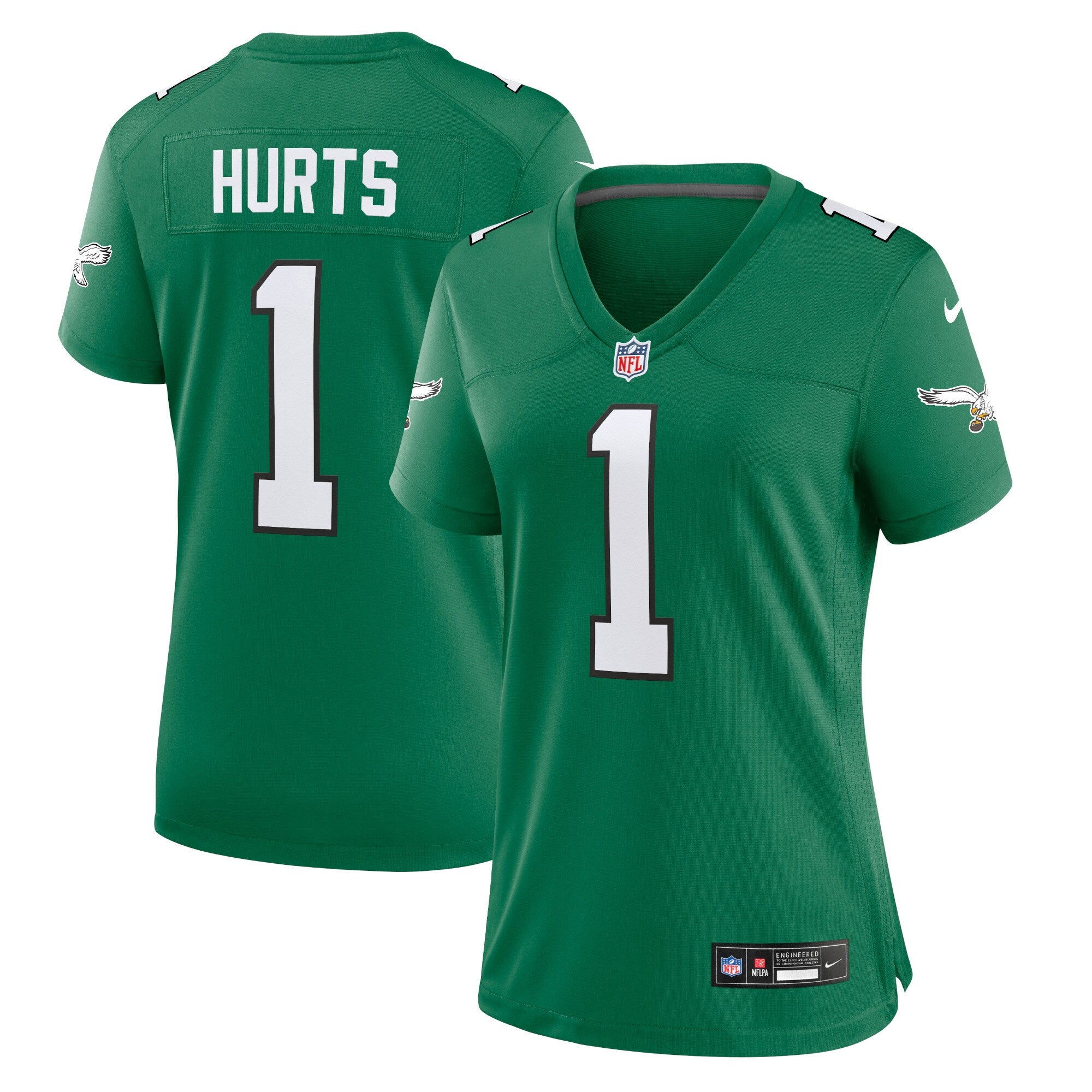 Jalen Hurts Philadelphia Eagles Nike Women s Game Player Jersey   Kelly Green