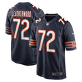 Men s Nike Alex Leatherwood Navy Chicago Bears Game Player Jersey