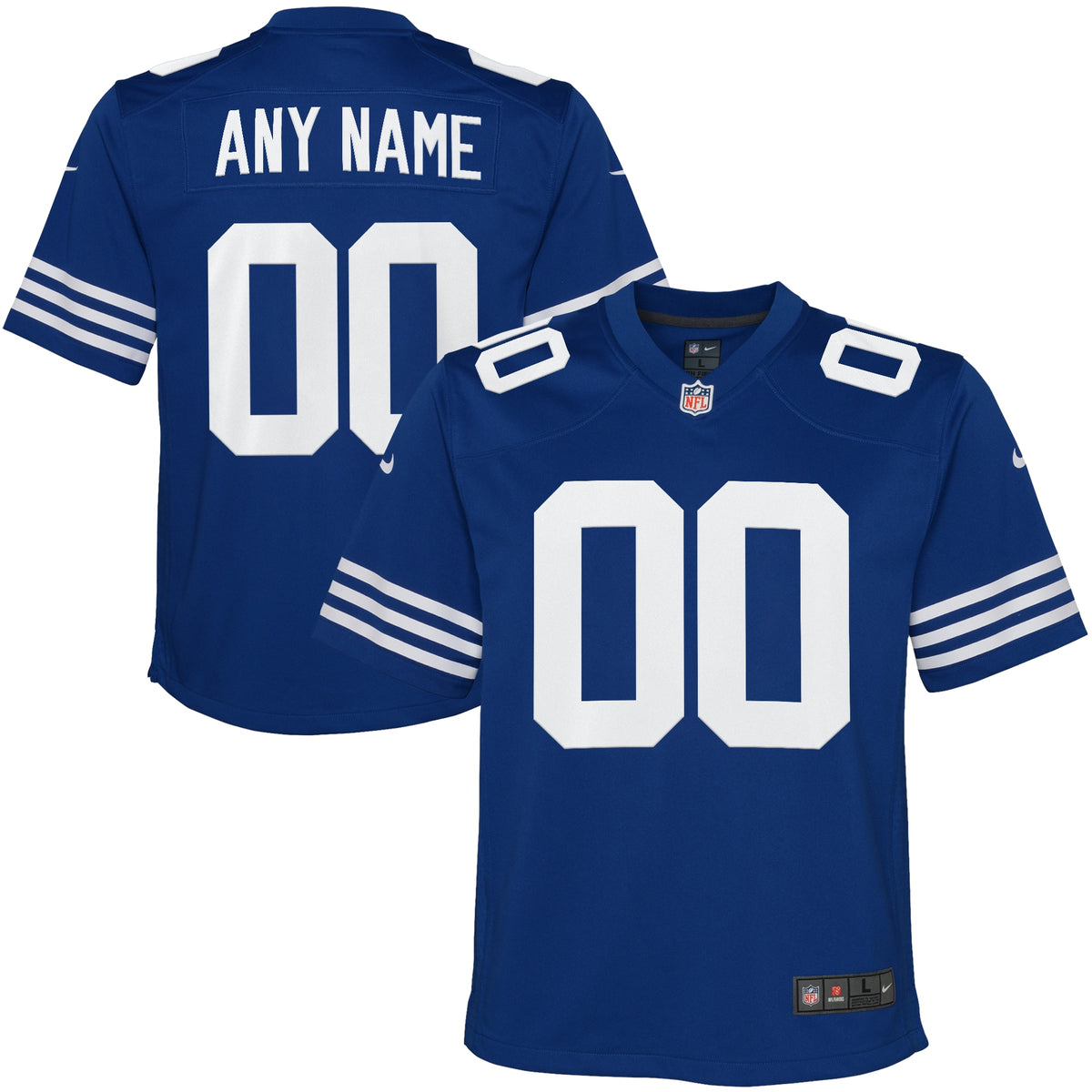 Indianapolis Colts Nike Youth Alternate Custom Game Jersey   Royal