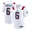 Christian Gonzalez New England Patriots Nike  Game Jersey    White