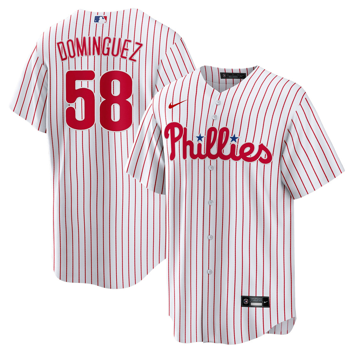 Seranthony Dominguez Philadelphia Phillies Nike Home Replica Player Jersey - White