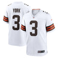 Men s Nike Cade York White Cleveland Browns Game Player Jersey