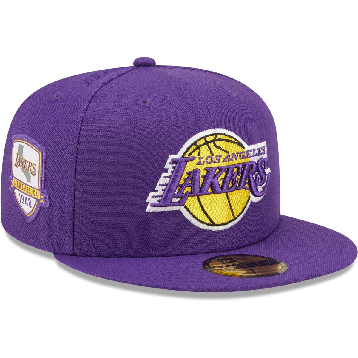 Los Angeles Lakers New Era City Side 59FIFTY Fitted Hat - Purple