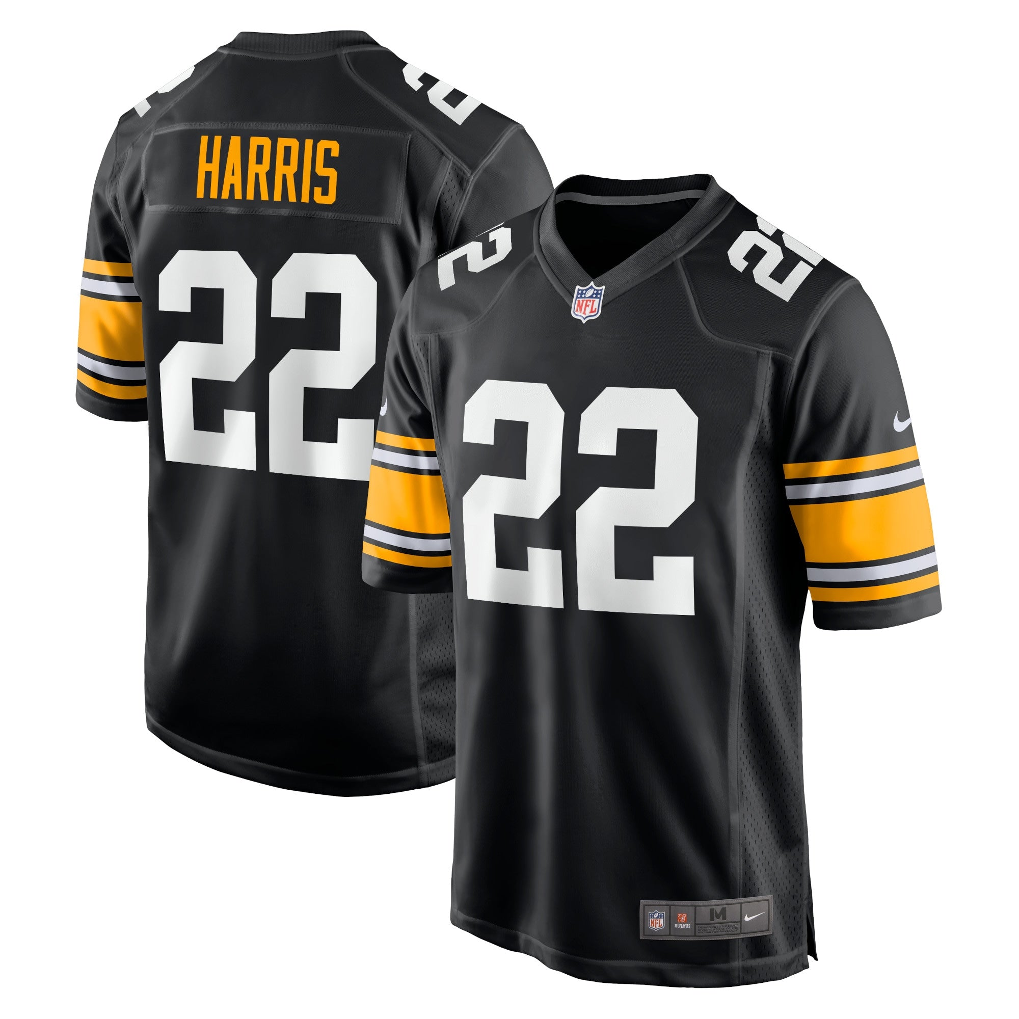 Najee Harris Pittsburgh Steelers Nike Home Player Game Jersey   Black