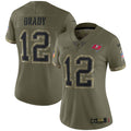 Tom Brady Tampa Bay Buccaneers Nike Women s 2022 Salute To Service Limited Jersey   Olive
