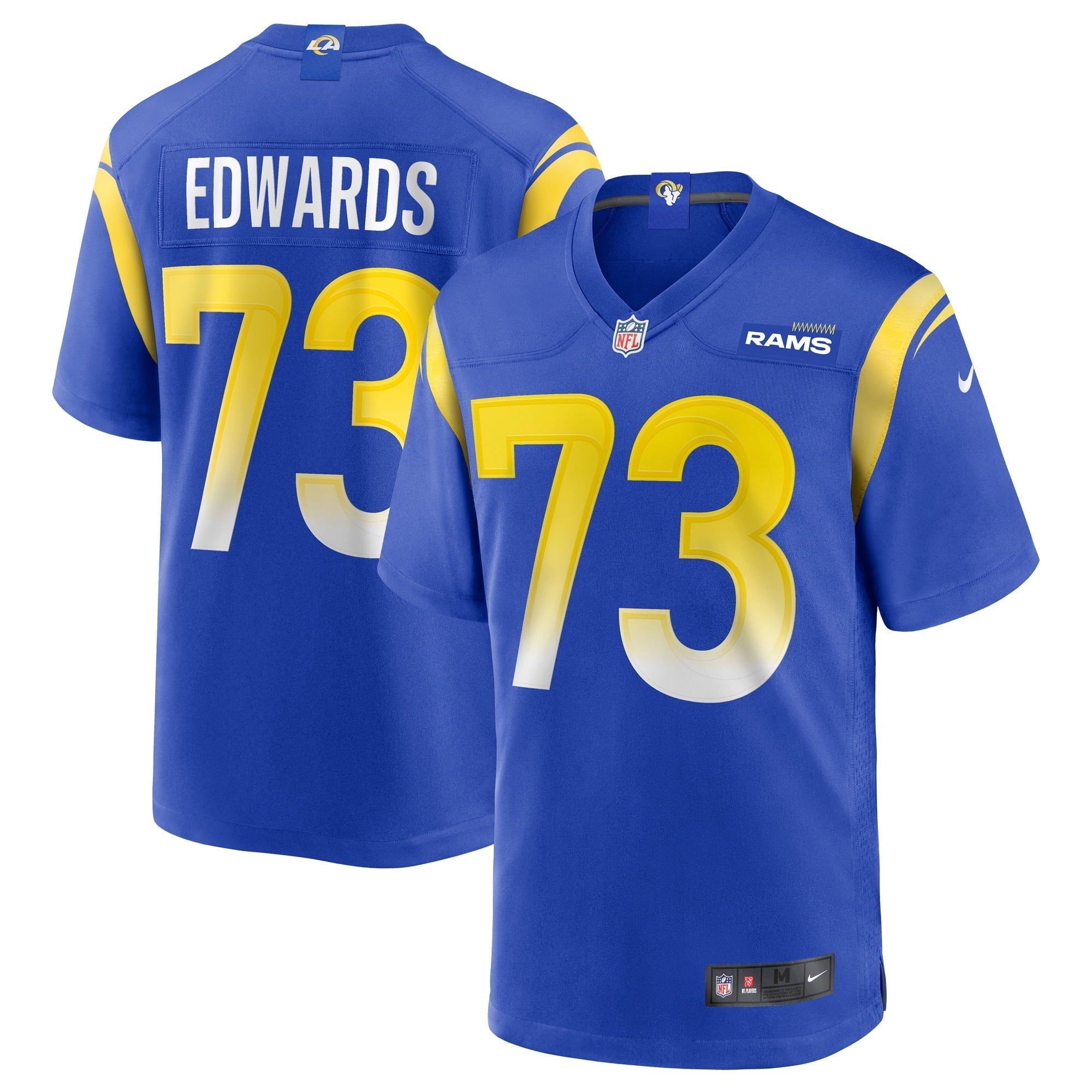 Men s Nike David Edwards Royal Los Angeles Rams Game Jersey