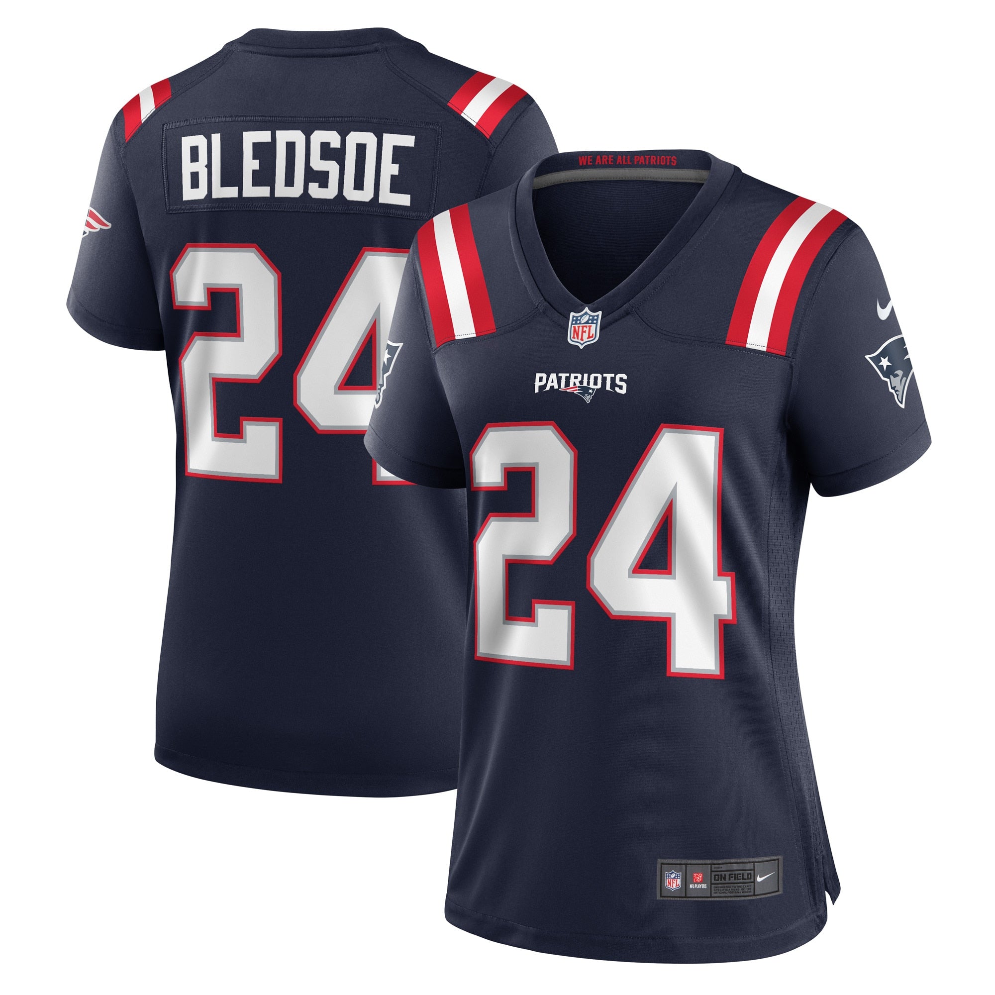 Joshuah Bledsoe New England Patriots Nike Women s Game Player Jersey   Navy