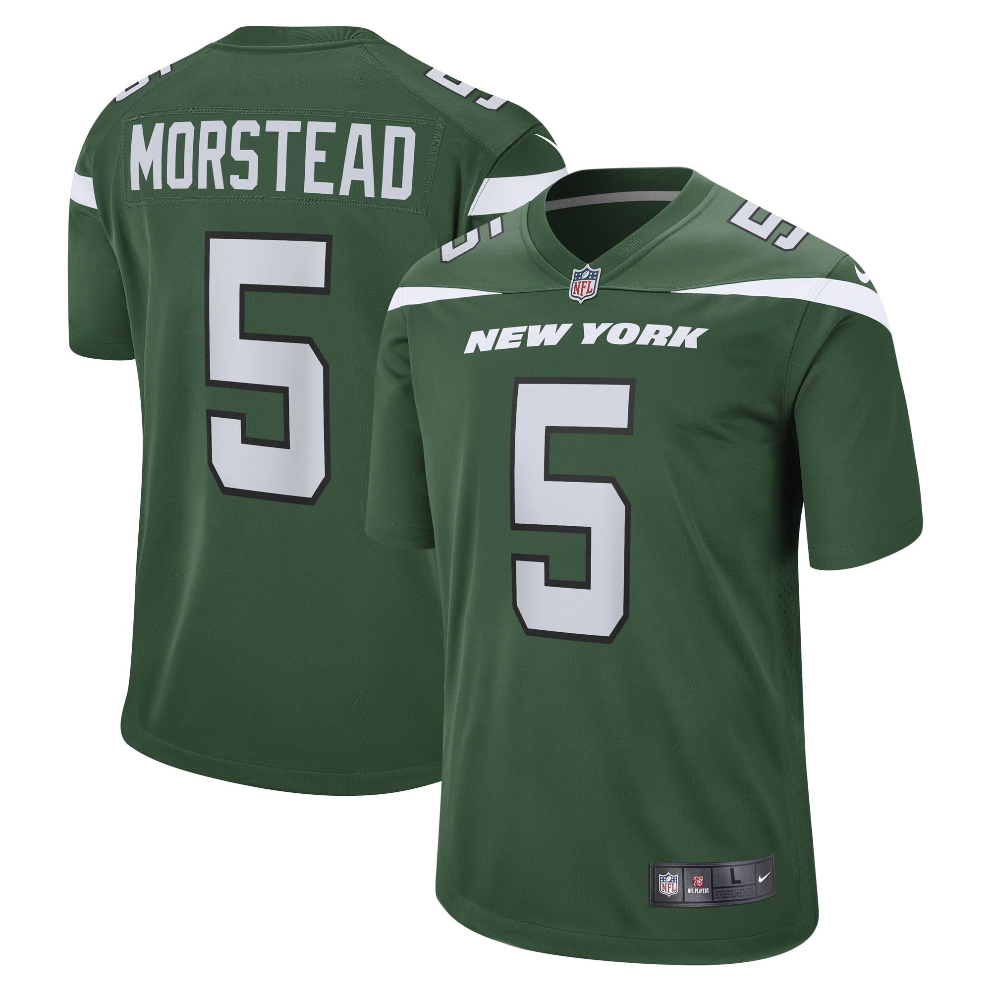 Men s Nike Thomas Morstead Gotham Green New York Jets Game Player Jersey