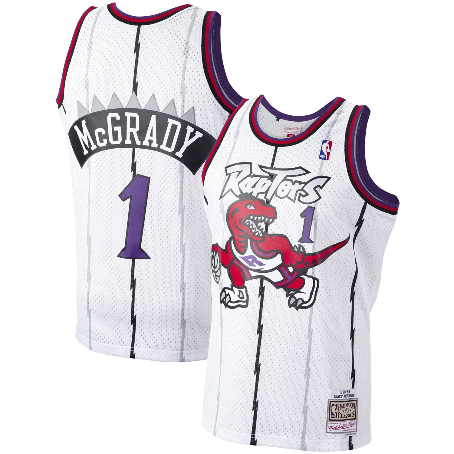 Tracy McGrady Toronto Raptors Mitchell & Ness Hardwood Classics Swingman Jersey - White