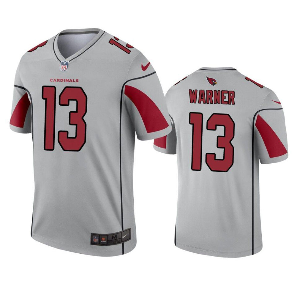 Youth Arizona Cardinals Kurt Warner Inverted Legend Jersey   Silver