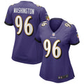 Women s Nike Broderick Washington Purple Baltimore Ravens Game Jersey