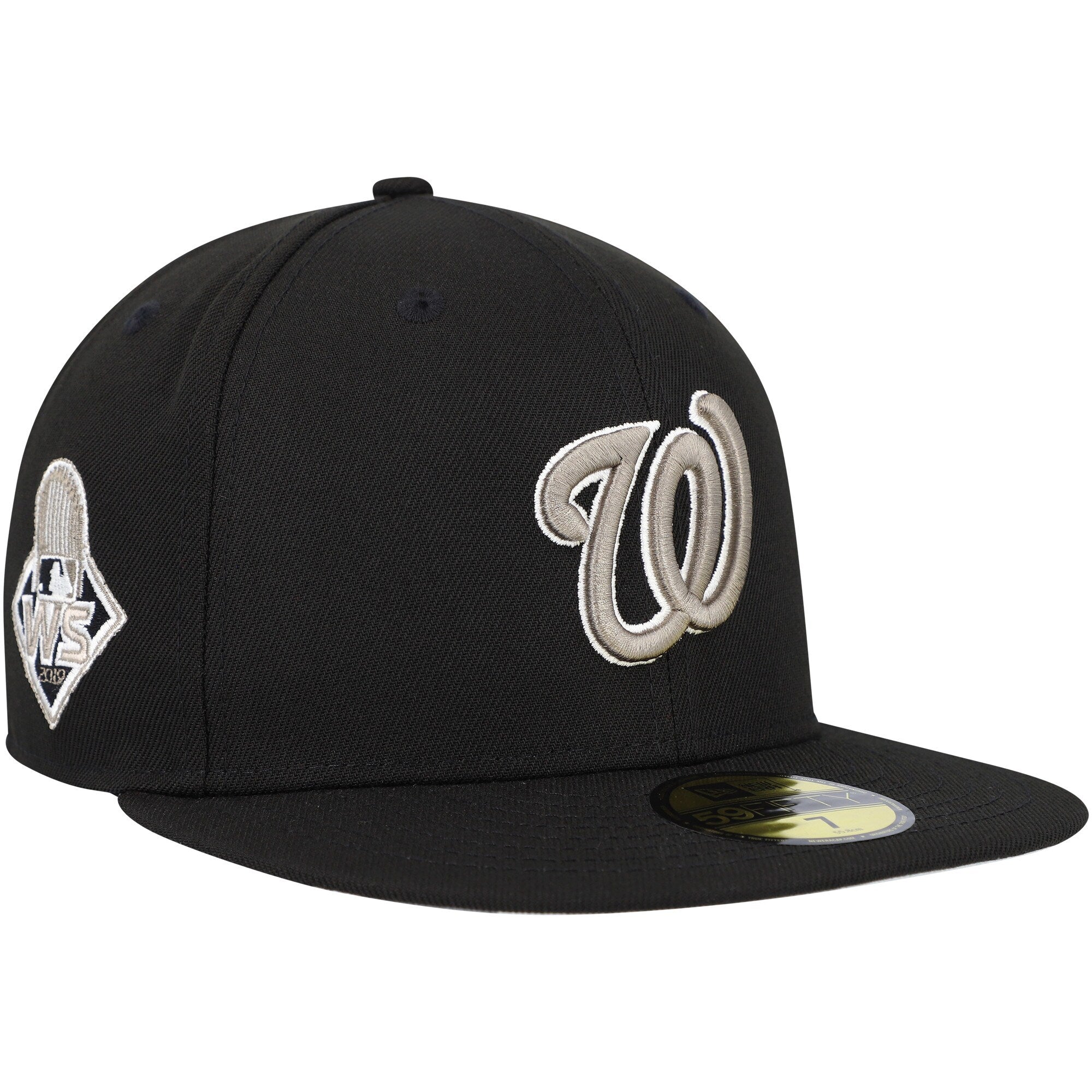 Washington Nationals New Era Chrome Camo Undervisor 59FIFTY Fitted Hat - Black