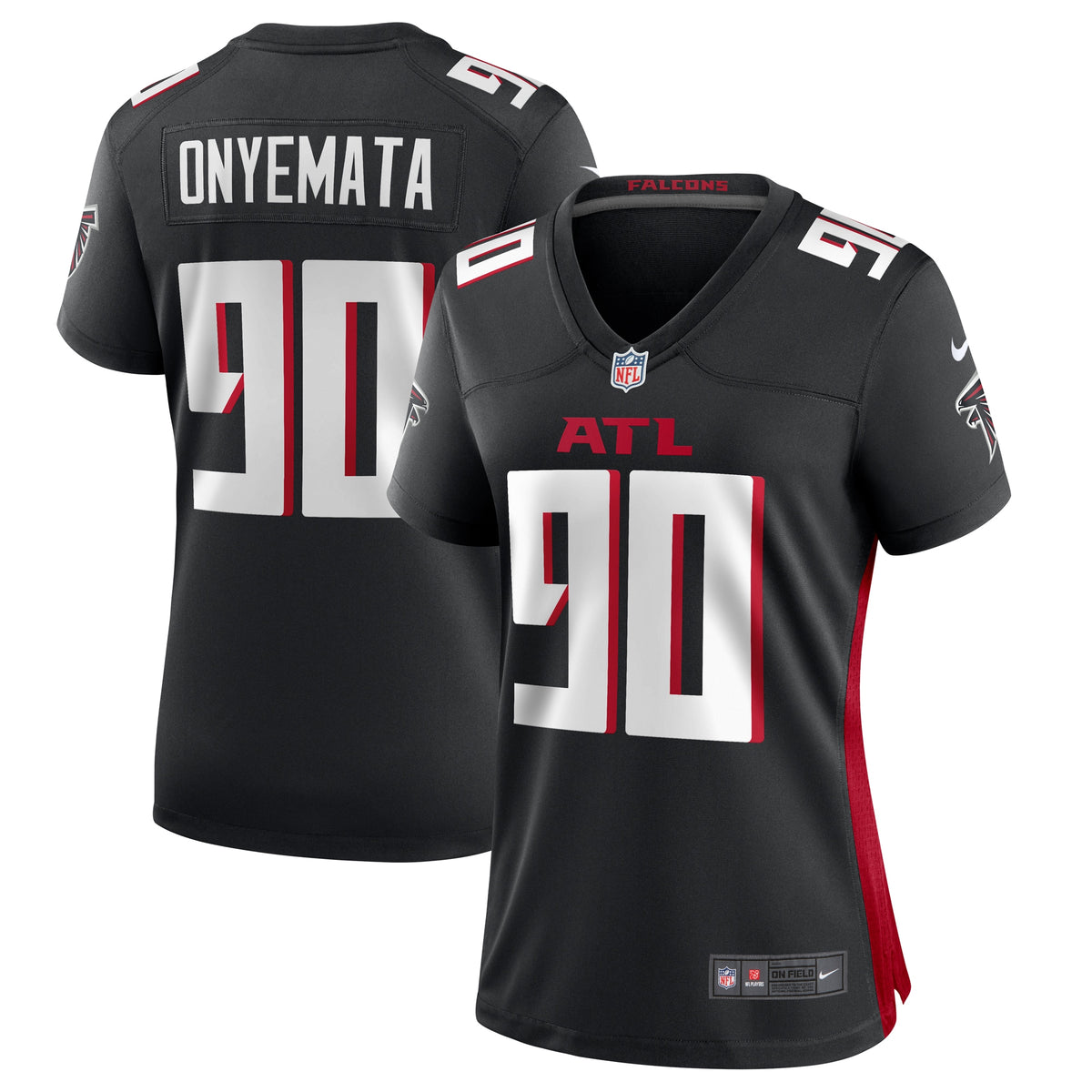 David Onyemata Atlanta Falcons Nike Women s Game Player Jersey   Black