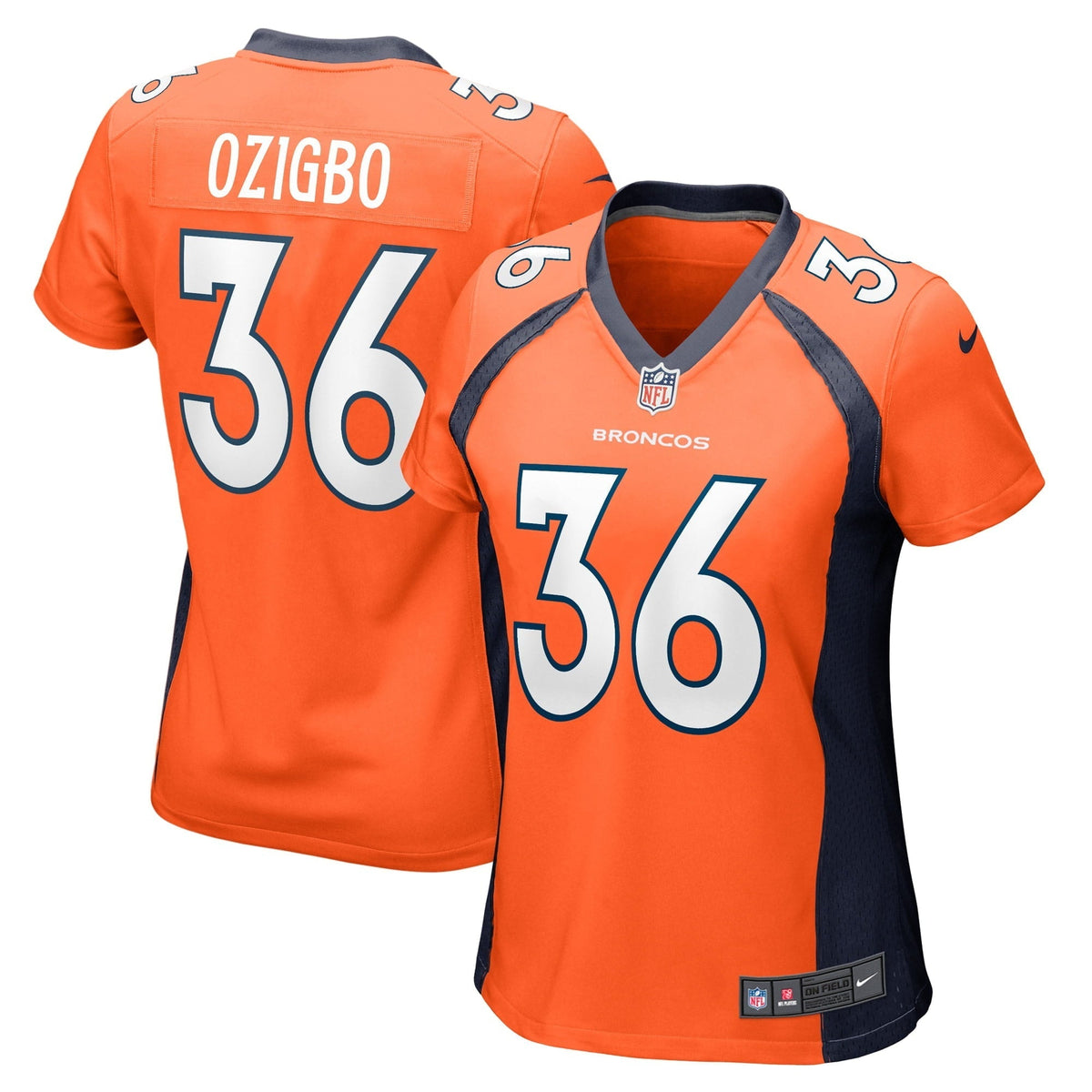 Women s Nike Devine Ozigbo Orange Denver Broncos Game Player Jersey