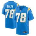 Men s Nike Zack Bailey Powder Blue Los Angeles Chargers Player Game Jersey