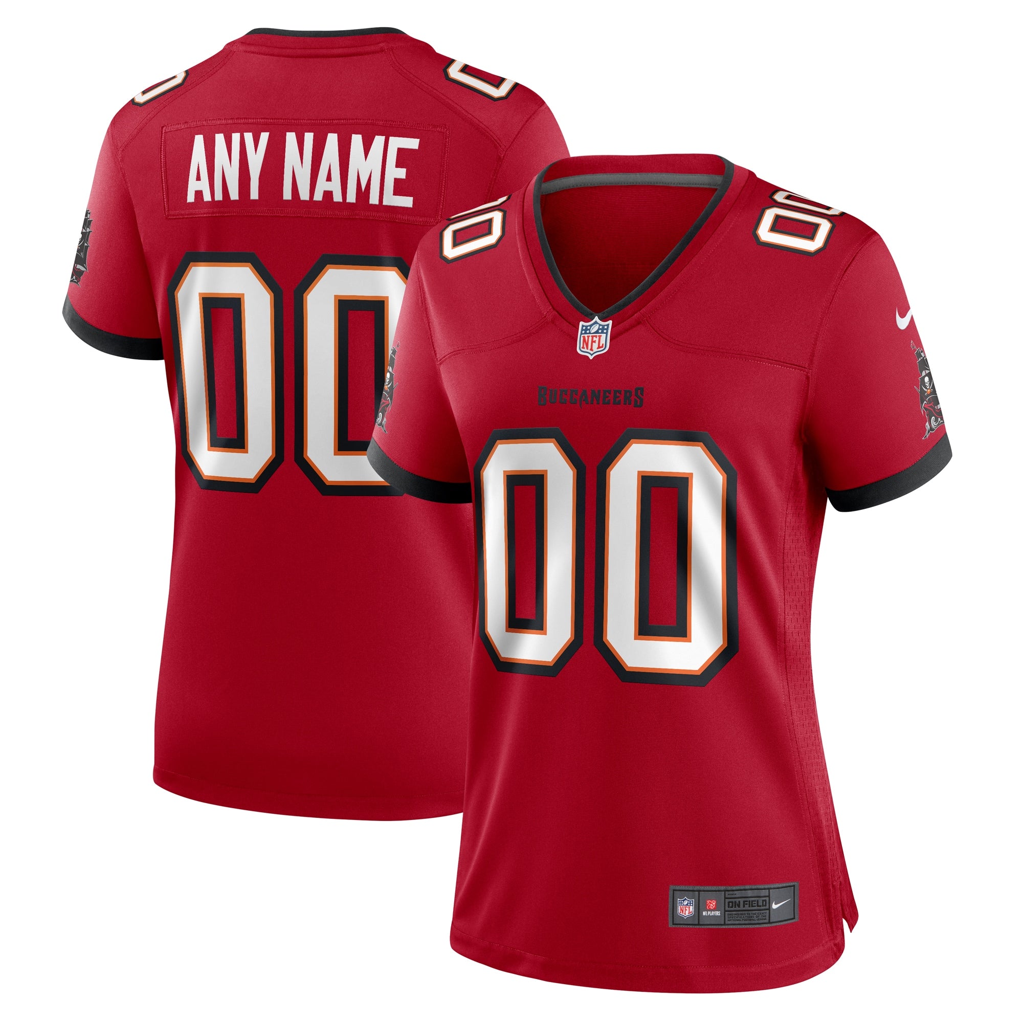 Nike Tampa Bay Buccaneers Women s Custom Game Jersey   Red