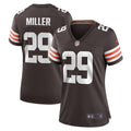 Women s Nike Herb Miller Brown Cleveland Browns Game Player Jersey