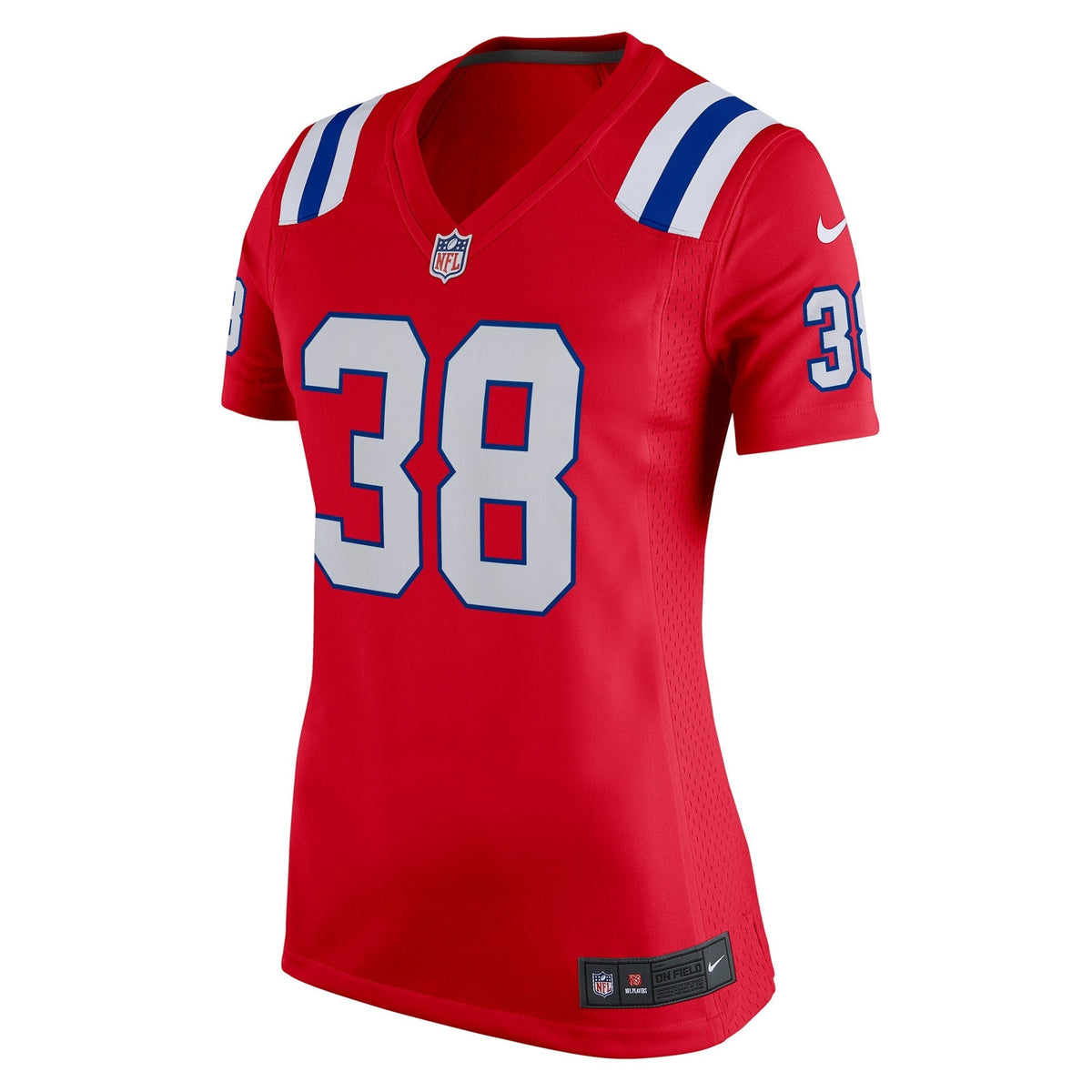 Women s Nike Rhamondre Stevenson Red New England Patriots Alternate Game Player Jersey