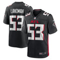 Nate Landman Atlanta Falcons Nike Team Game Jersey    Black