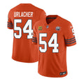 Men s Chicago Bears  Brian Urlacher Orange 2023 With 4-star C PatchThrowback Limited Stitched Game Jerseys