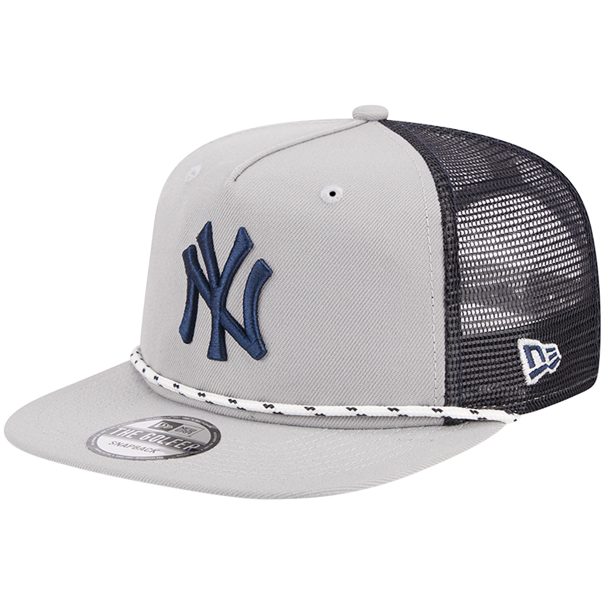 New York Yankees New Era Golfer Green Undervisor 9FIFTY Snapback Hat - Gray