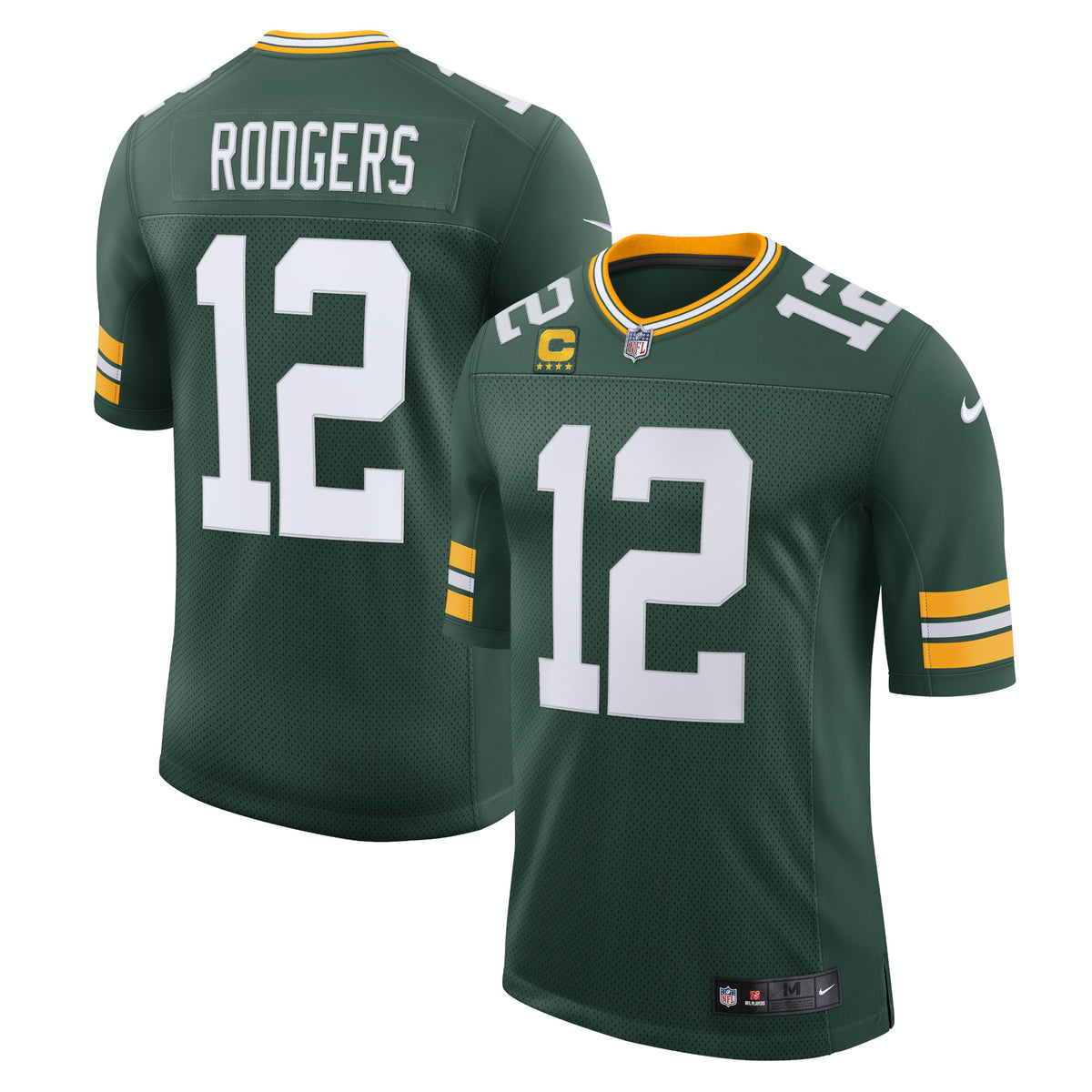 Aaron Rodgers Green Bay Packers Nike Captain Vapor Limited Jersey   Green