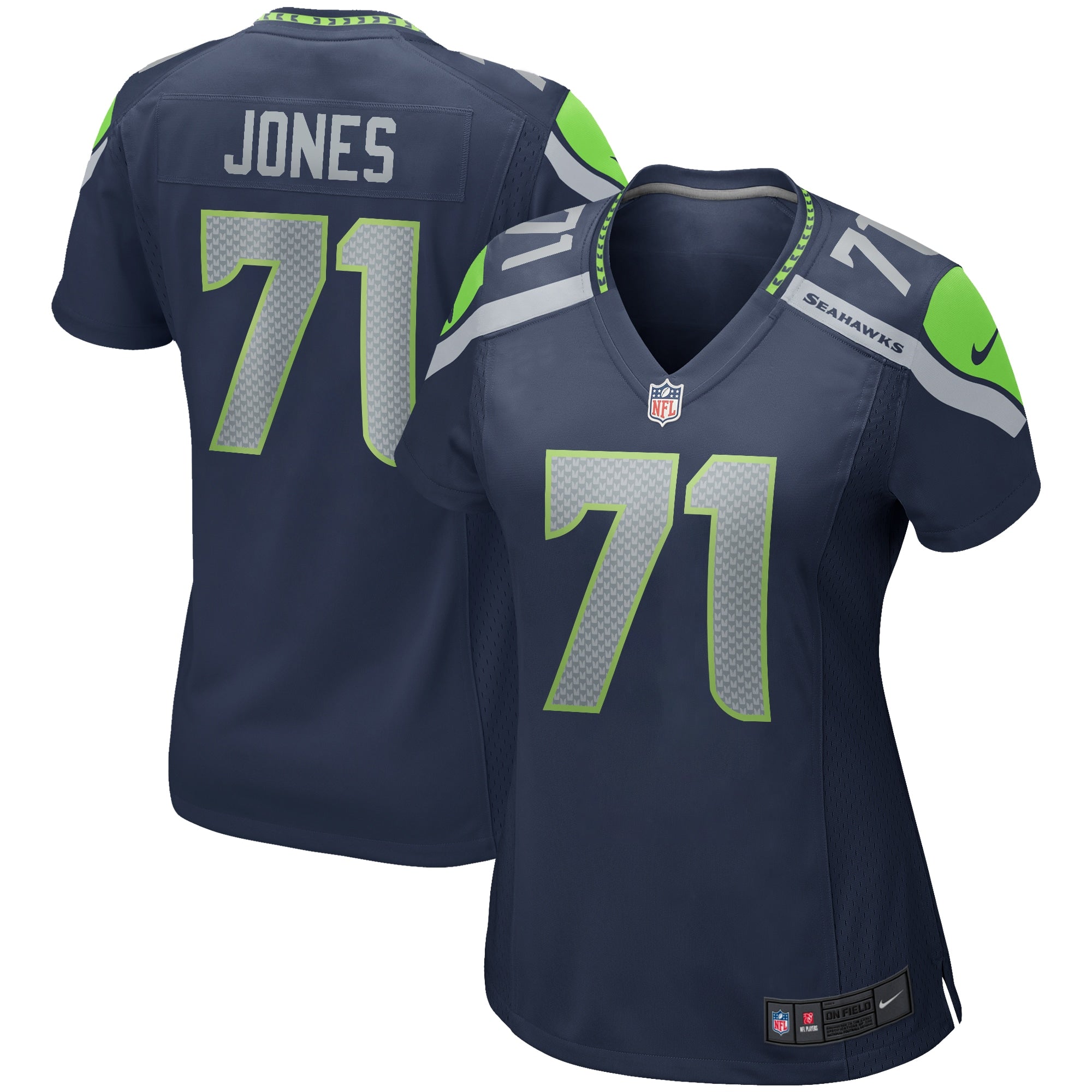 Walter Jones Seattle Seahawks Nike Women s Game Retired Player Jersey College Navy