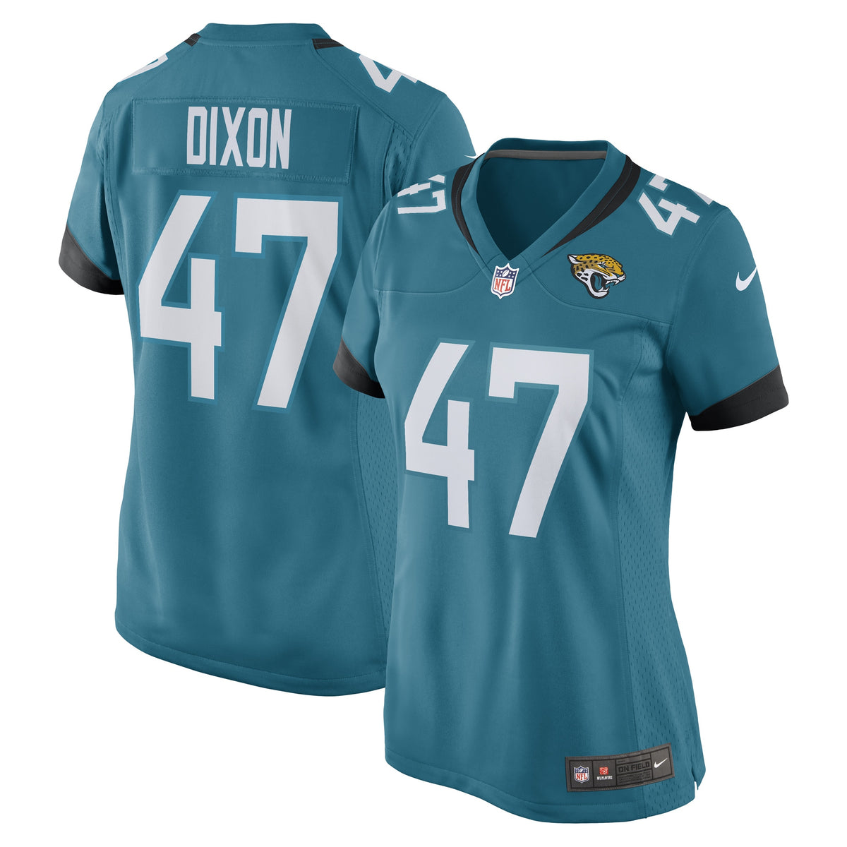 De Shaan Dixon Jacksonville Jaguars Nike Women s Game Player Jersey   Teal