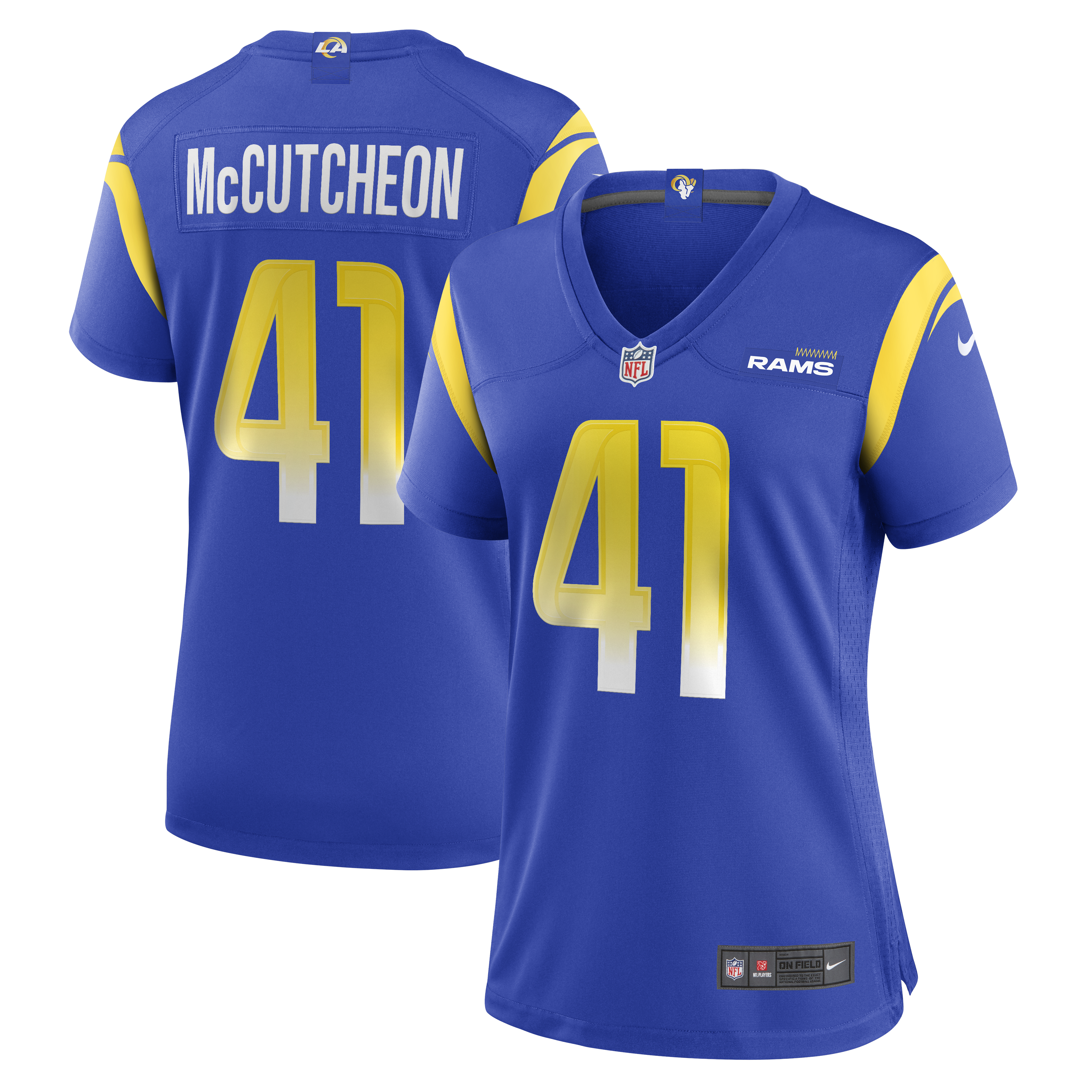 Cameron McCutcheon Los Angeles Rams Nike Women s  Game Jersey   Royal