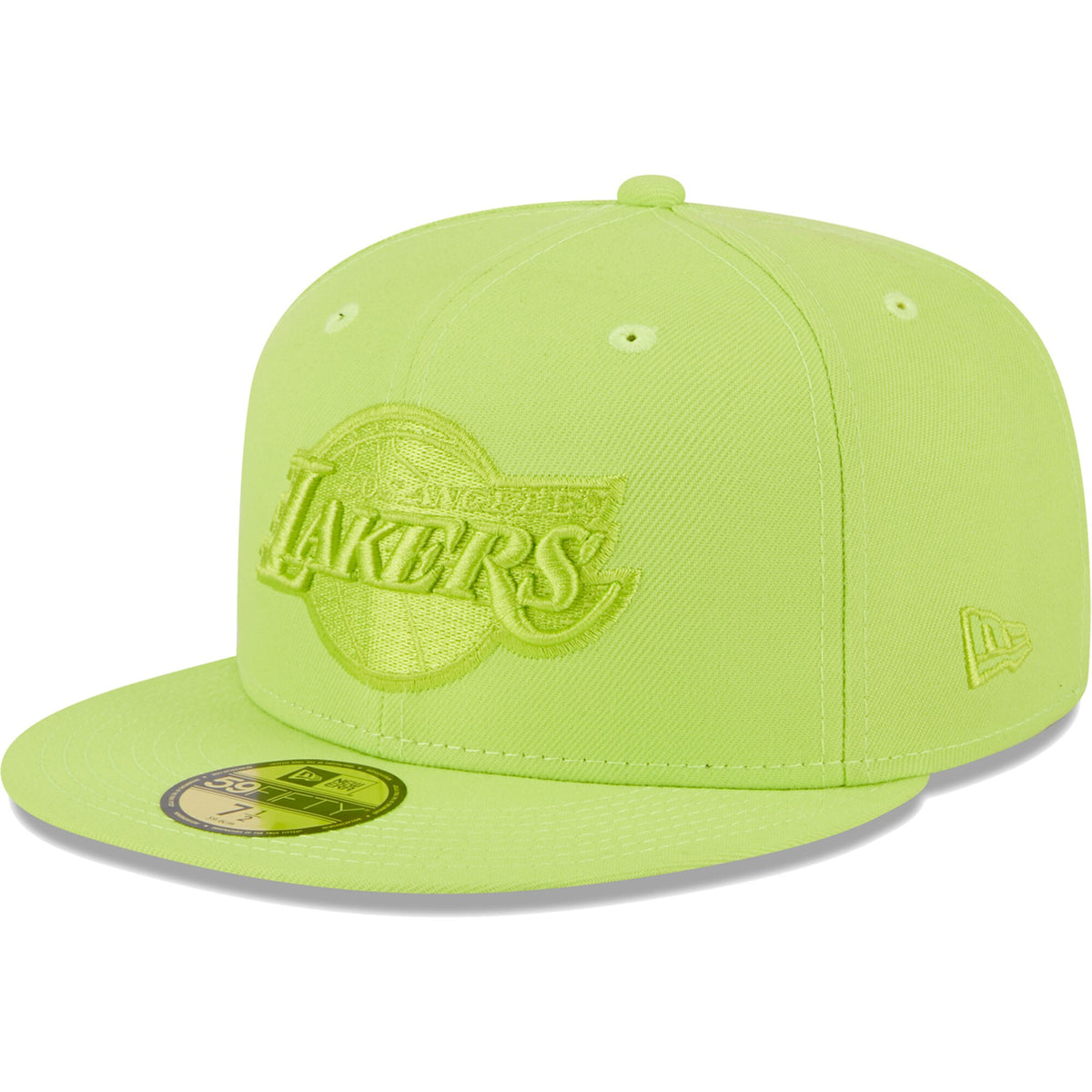 Los Angeles Lakers New Era Spring Color Pack 59FIFTY Fitted Hat - Neon Green