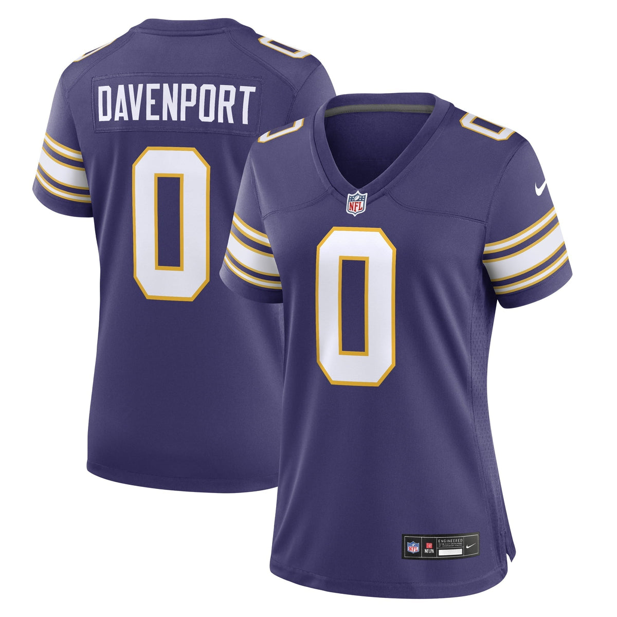 Women s Nike Marcus Davenport Purple Minnesota Vikings Classic Player Game Jersey
