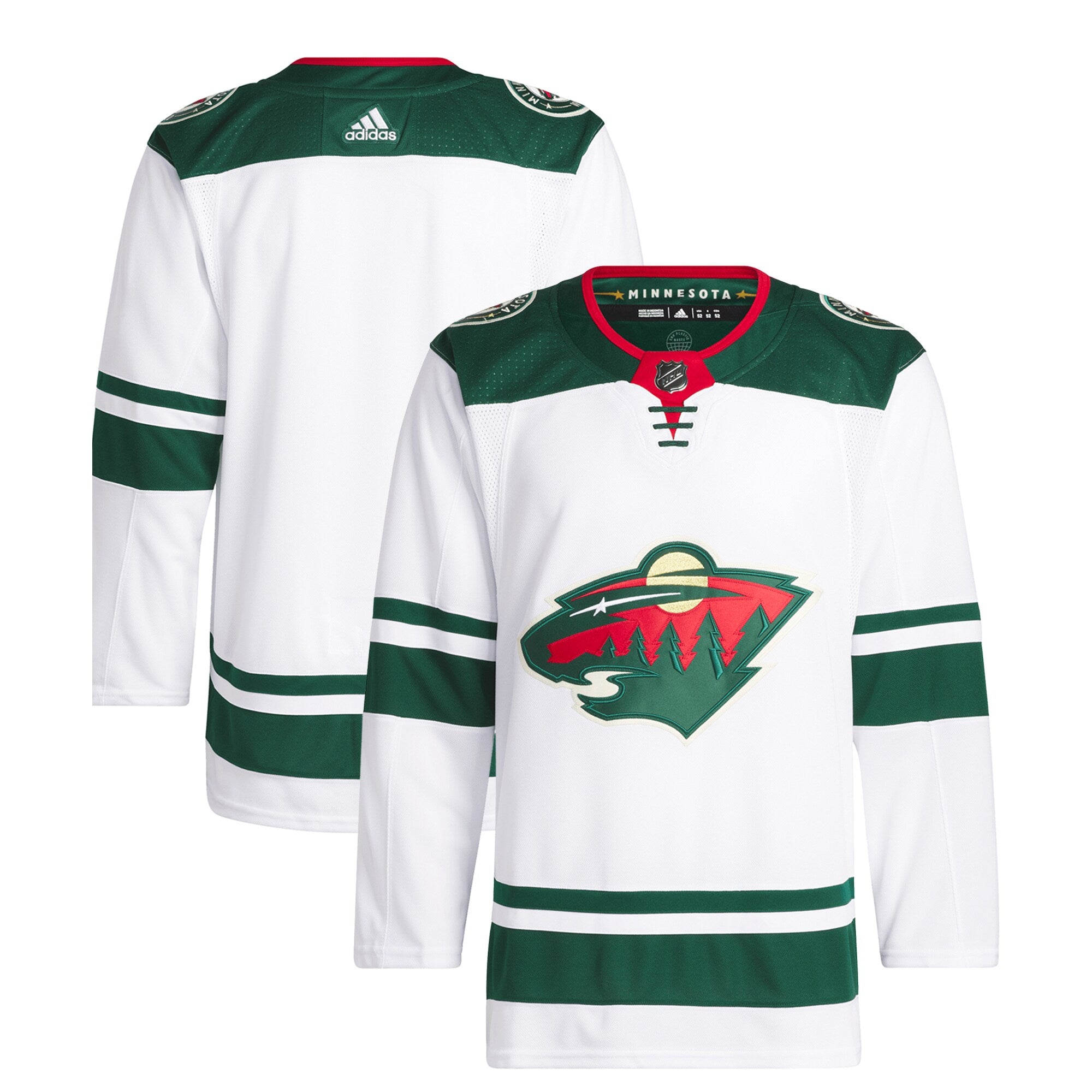 Minnesota Wild adidas Away Primegreen Authentic Pro Jersey White