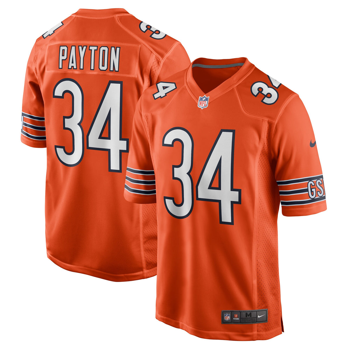 Walter Payton Chicago Bears Nike Retired Player Jersey   Orange