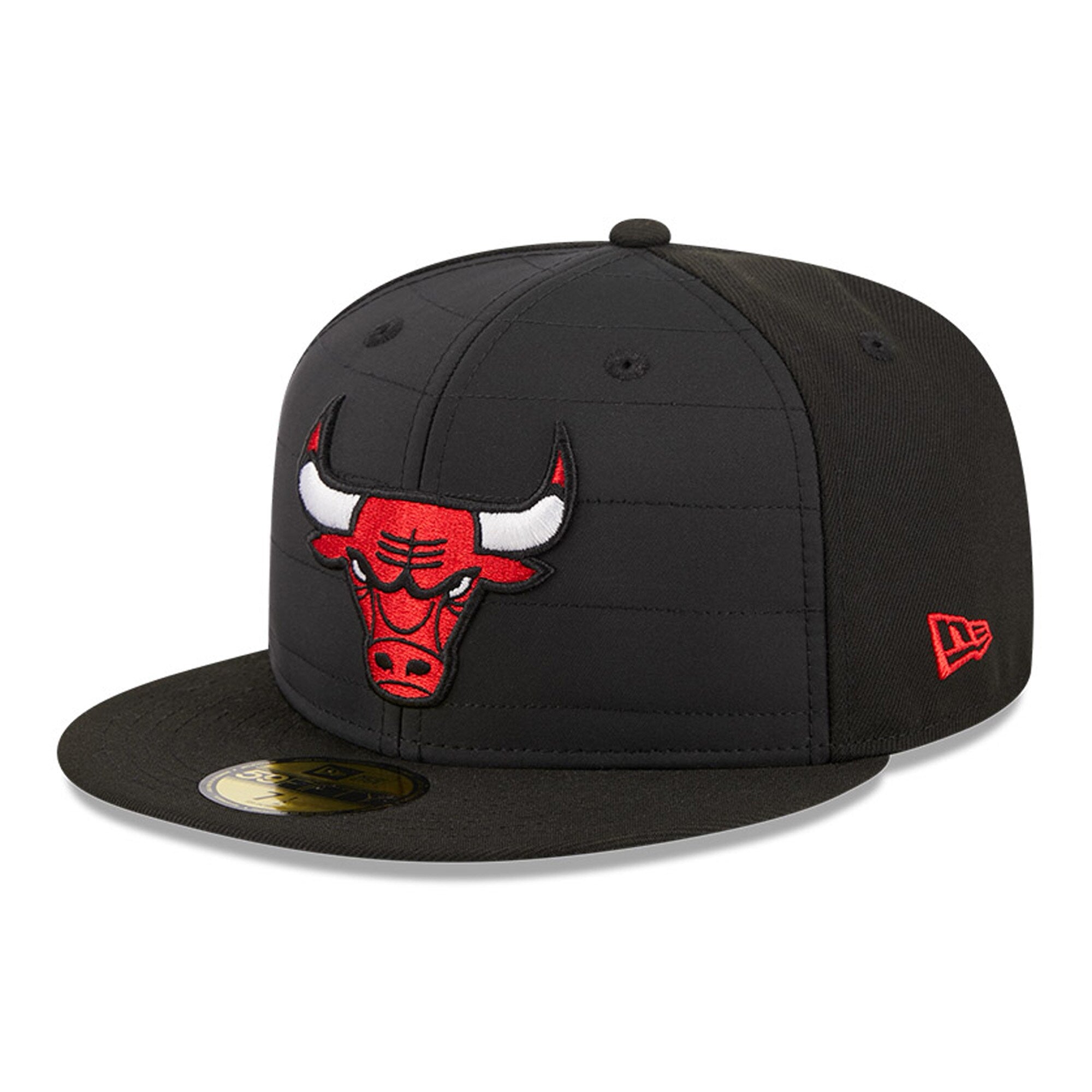 Chicago Bulls New Era Quilted 59FIFTY Fitted Hat - Black