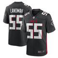 Men s Nike Black Nate Landman Atlanta Falcons Game Player Jersey