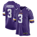 Jordans Addison Minnesota Vikings Nike 2023 NFL Draft First Round Pick Game Jersey   Purple