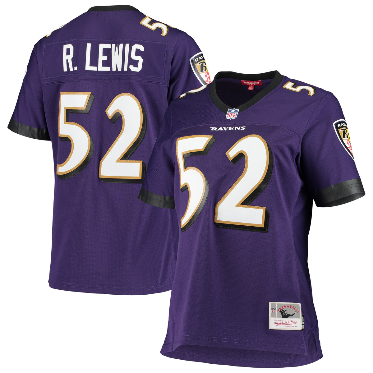 Ray Lewis Baltimore Ravens Mitchell   Ness Women s Legacy Replica Team Jersey   Purple