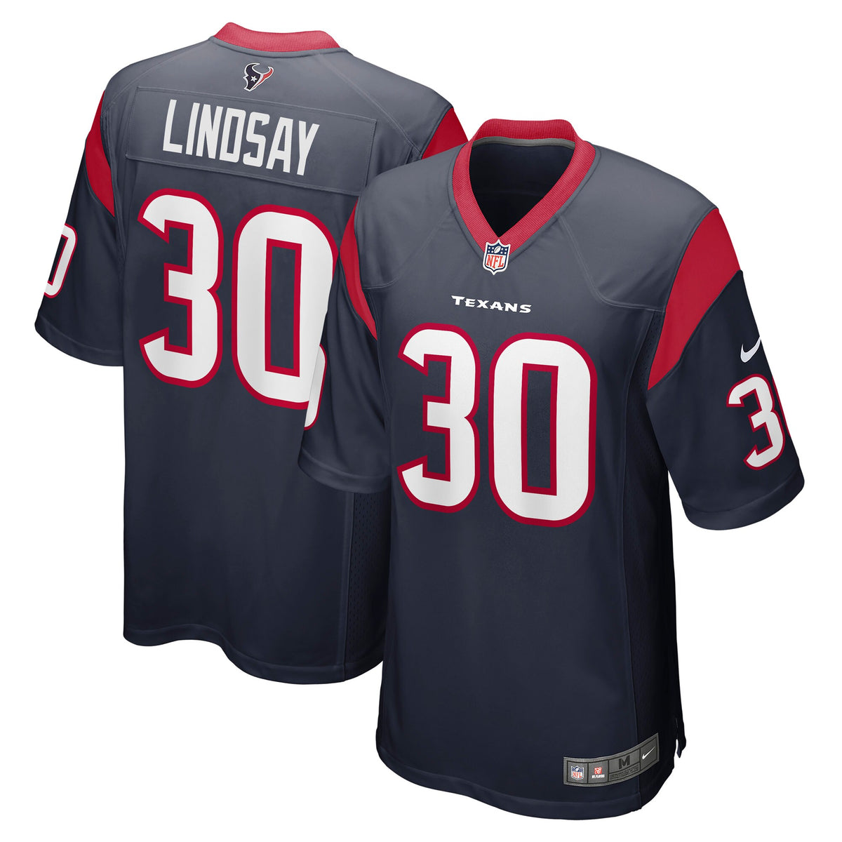 Phillip Lindsay Houston Texans Nike Game Jersey   Navy