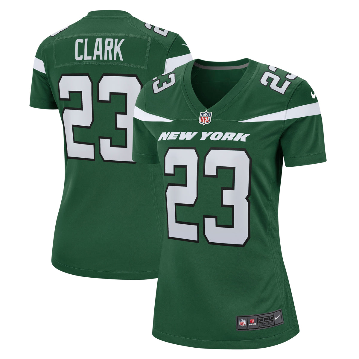 Chuck Clark New York Jets Nike Women s Team Game Jersey   Gotham Green