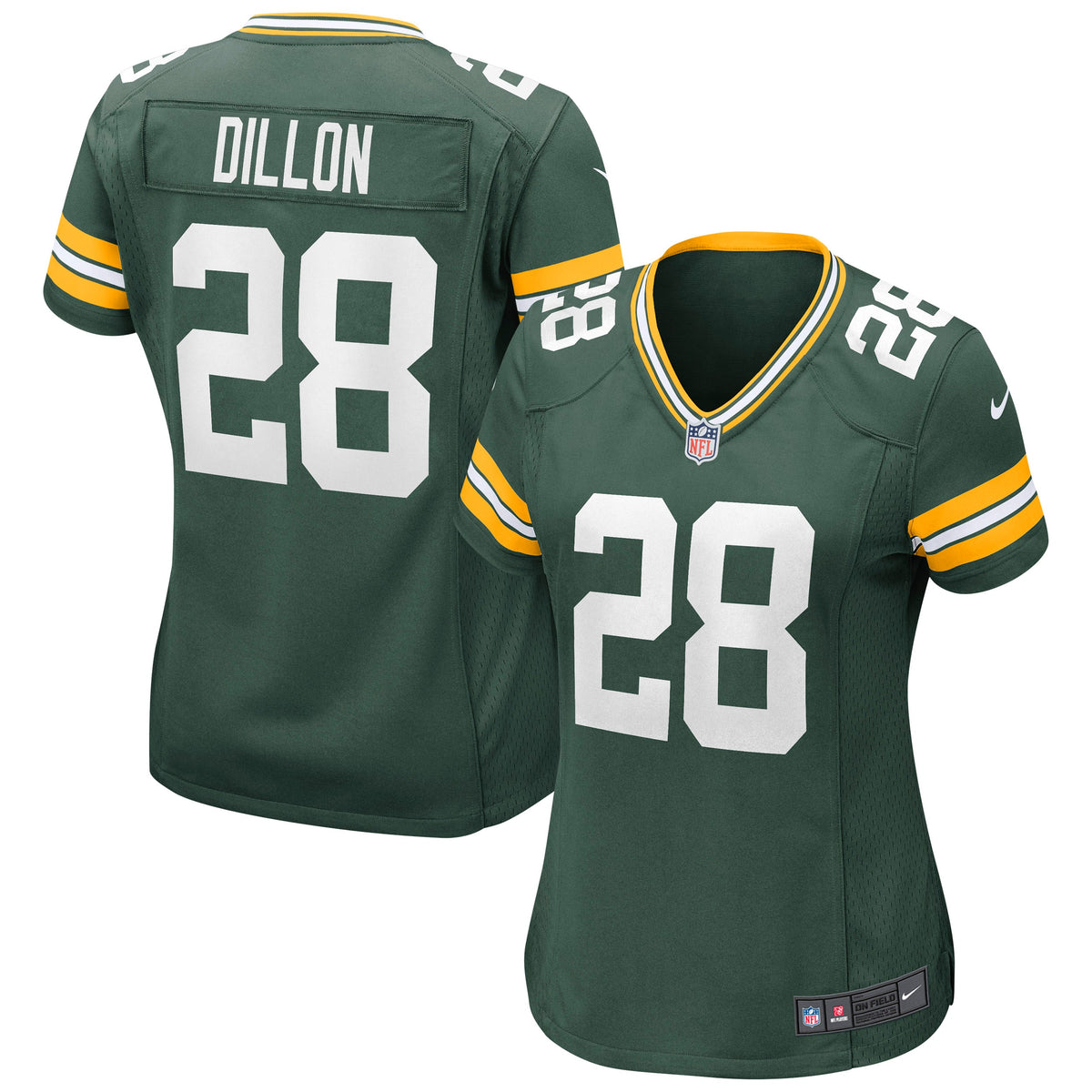 AJ Dillon Green Bay Packers Nike Women s Game Jersey   Green