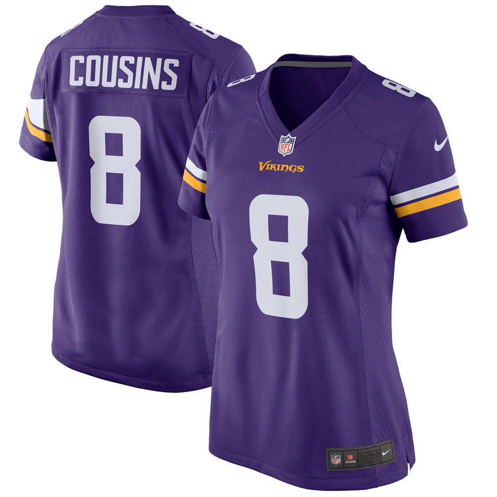 Women s Minnesota Vikings Kirk Cousins Game Player Jersey Purple