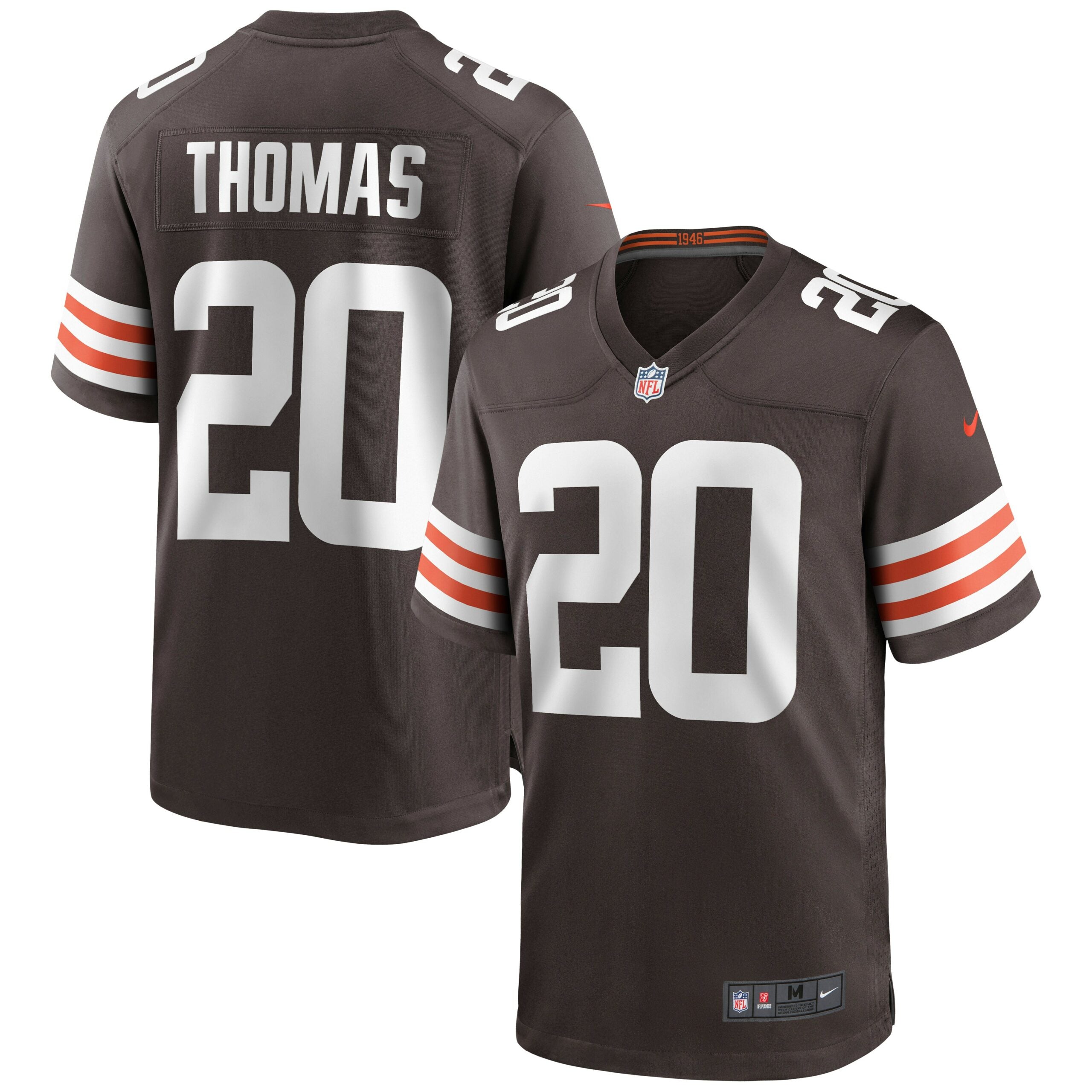 Tavierre Thomas Cleveland Browns Nike Game Jersey   Brown