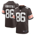 Men s Nike Miller Forristall Brown Cleveland Browns Game Player Jersey