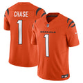 Ja Marr Chase Cincinnati Bengals Nike Vapor F.U.S.E. Limited Jersey   Orange