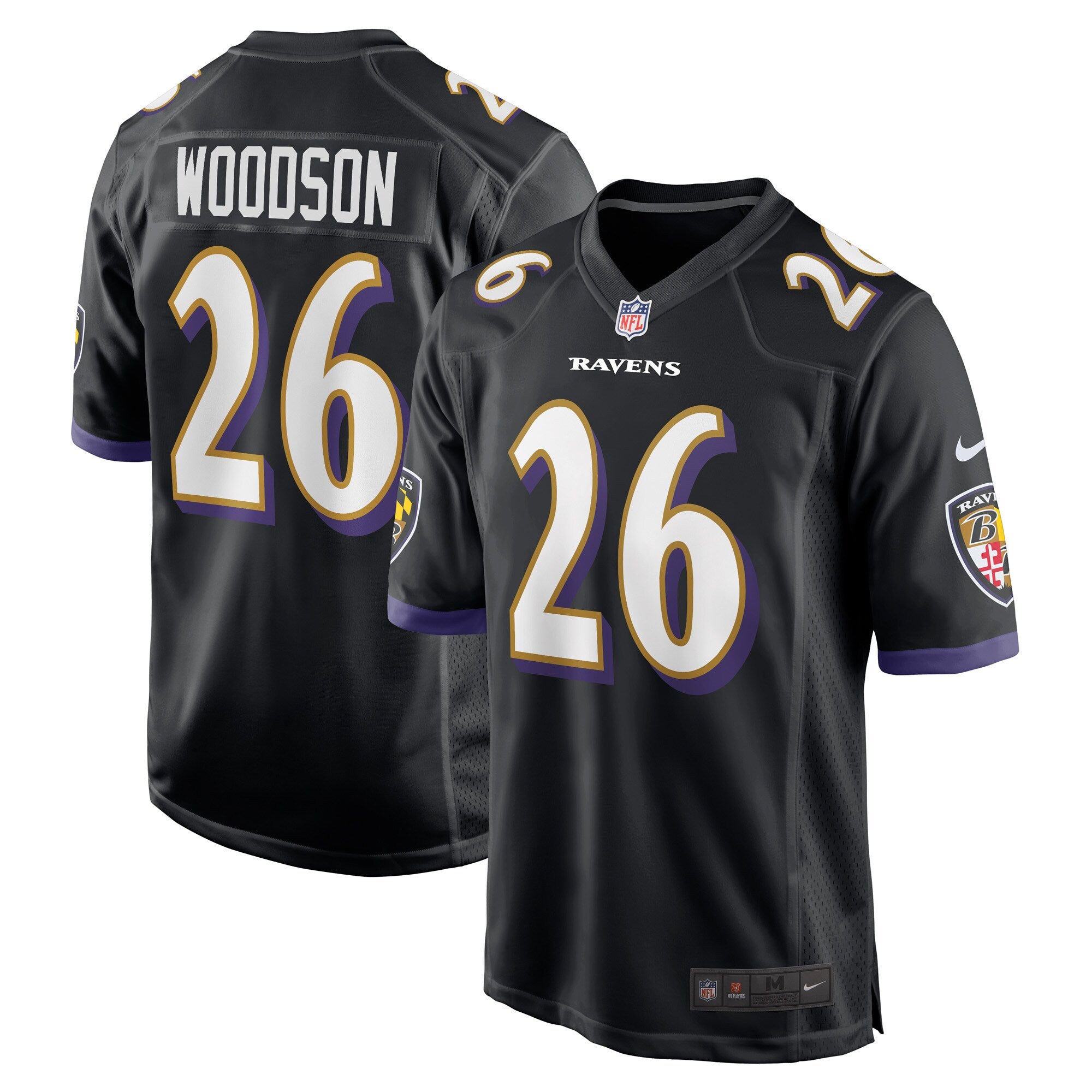Rod Woodson Baltimore Ravens Nike Retired Player Jersey   Black